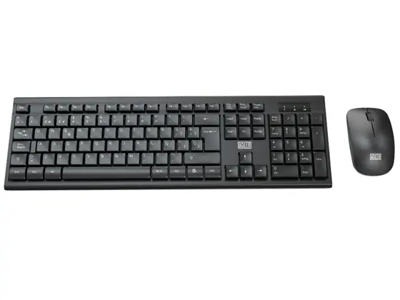 TECLADO Y MOUSE AGILER INALAMBRICO ESPAÑOL, BLACK, 2.4GHZ NANO RECEIVER
