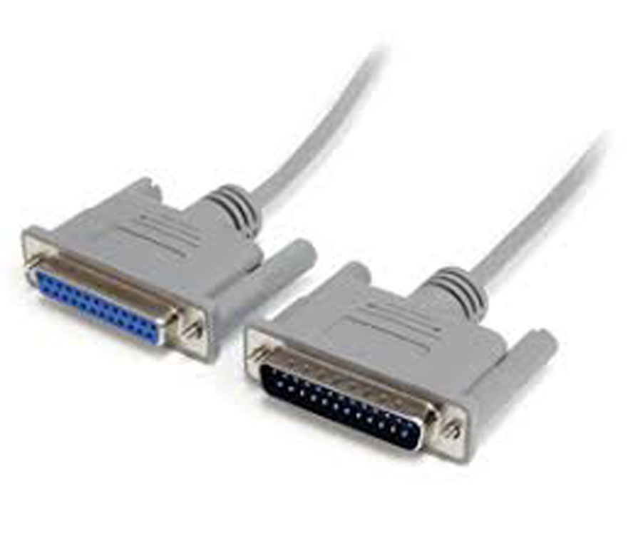 Cable paralelo DB25 Omega, 6 pies, blanco