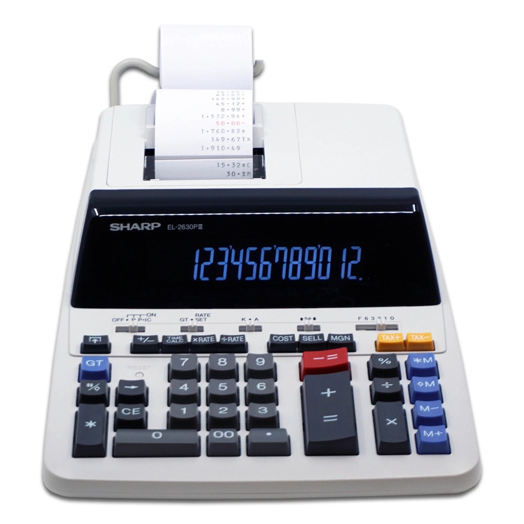 Calculadora Sharp el 2630 piii, pantalla 12 dígitos