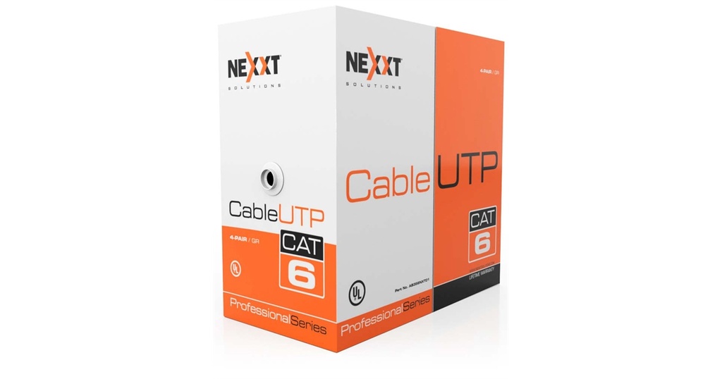 Rollo de cable UTP Nexxt, CAT6, 1000 pies, azul