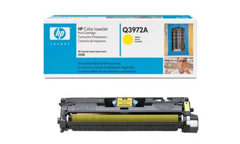 Tóner HP 123A Q3972A amarillo 2,000 páginas