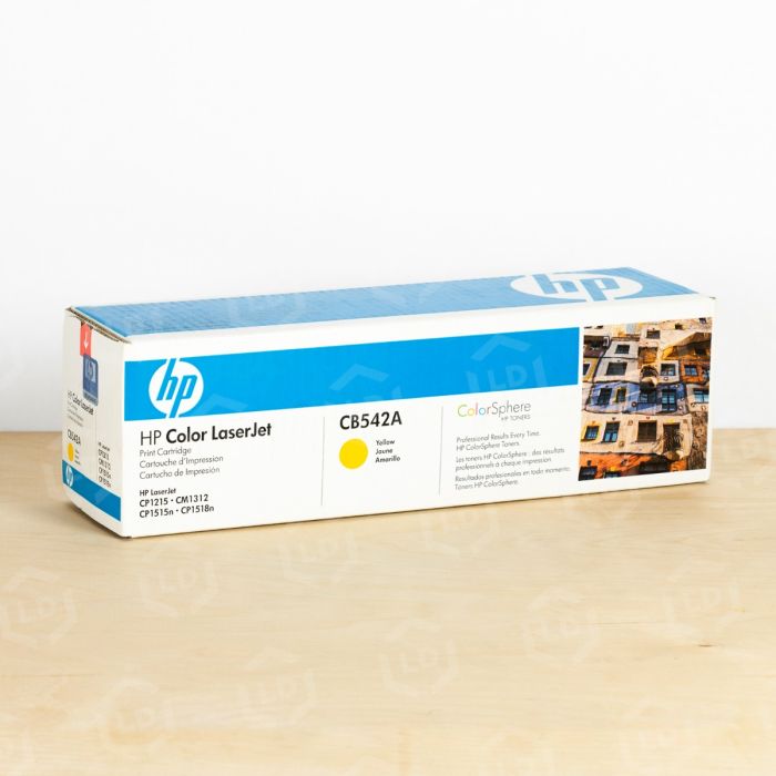 Tóner HP 125A CB542A amarillo 1,400 páginas