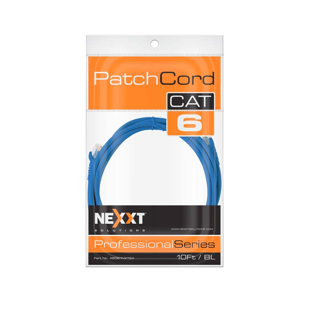 Patch cable Nexxt CAT6 10FT azul TRM-1 BDJ-18