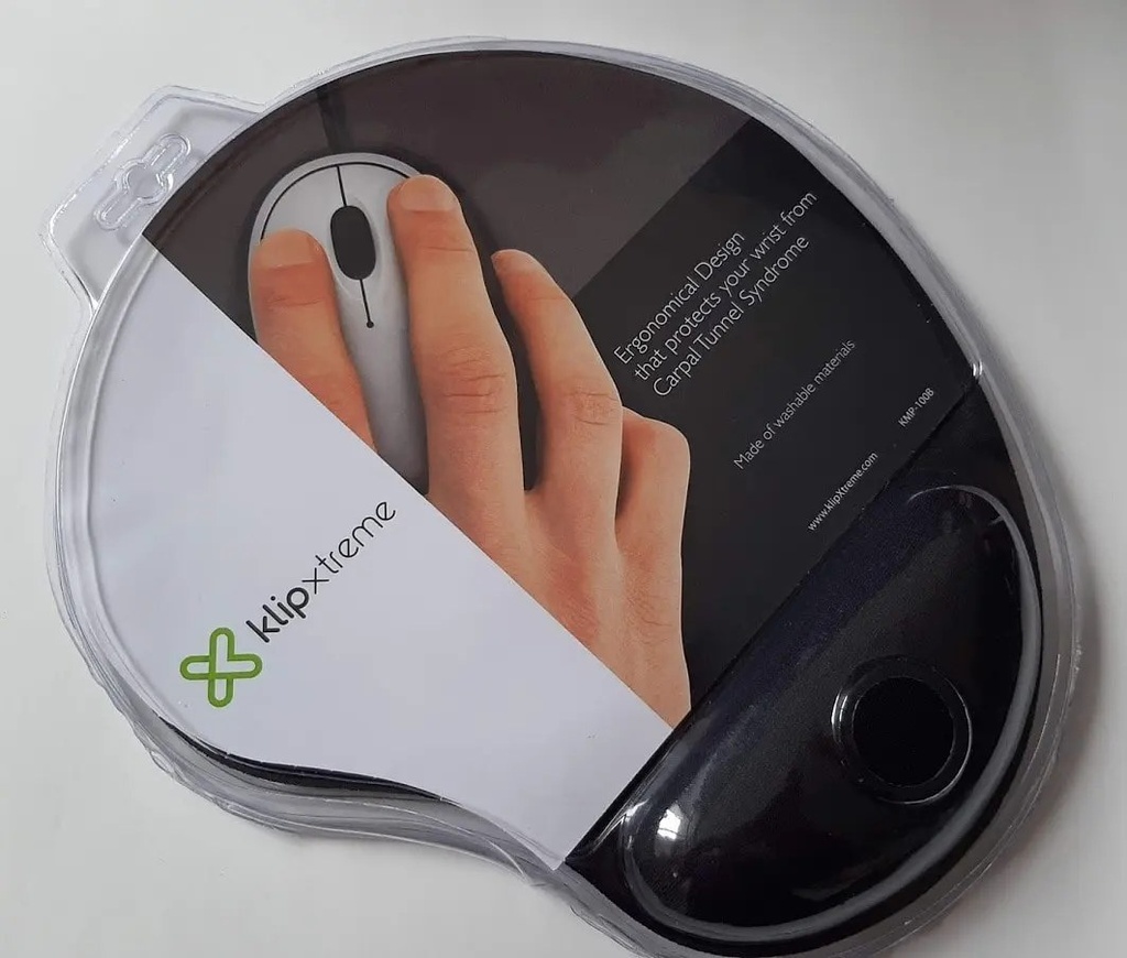 Mouse pad Klip Xtreme de gel negro (AC260KLX01)