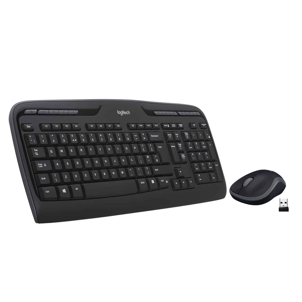 Teclado mouse Logitech MK320 USB ingles, wireless 2.4GHZ , 10M range, 128BIT aes encryption