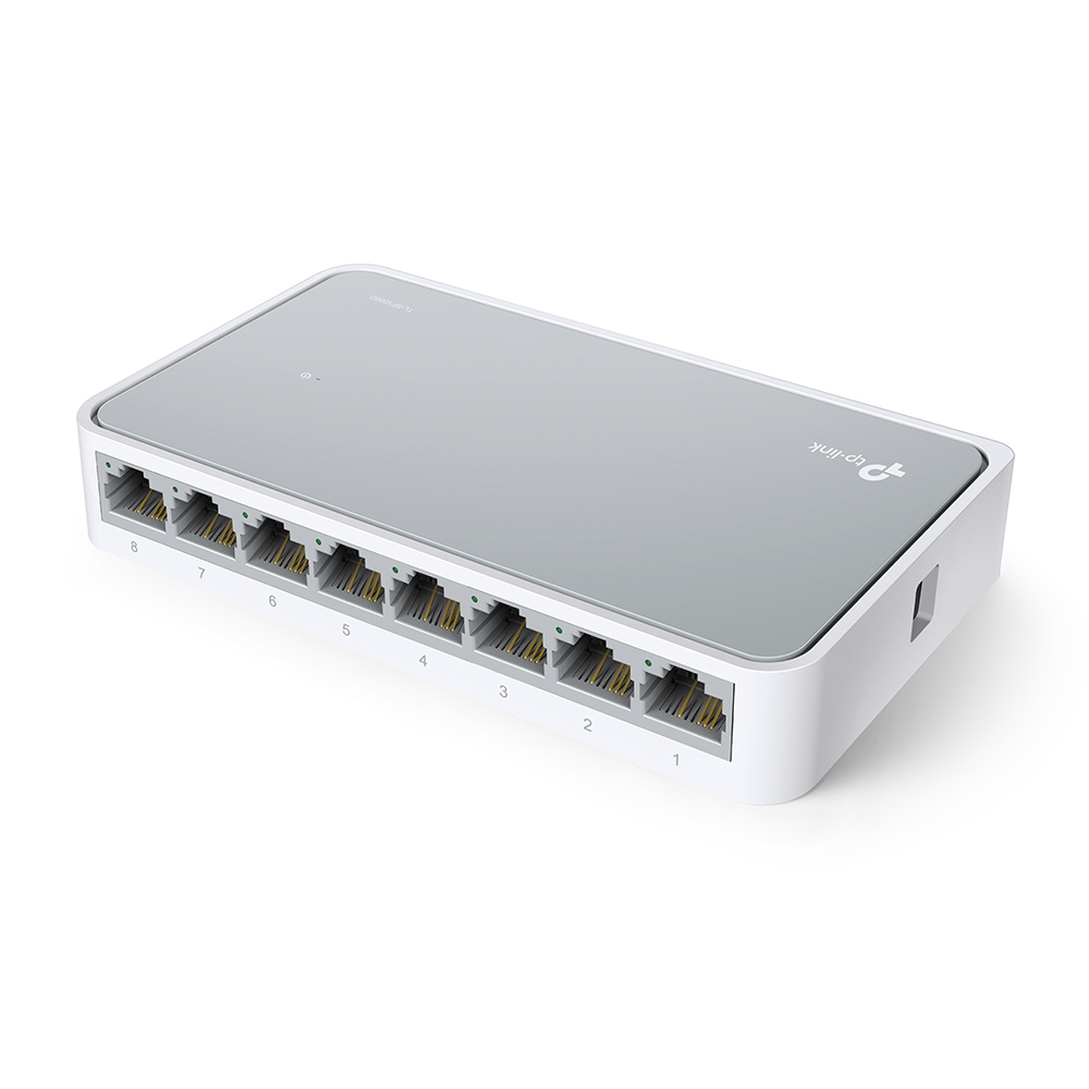 Switch 8 puertos TP-Link TL-SF1008D, no administrable/desktop, 8 puertos 10/100MBPS