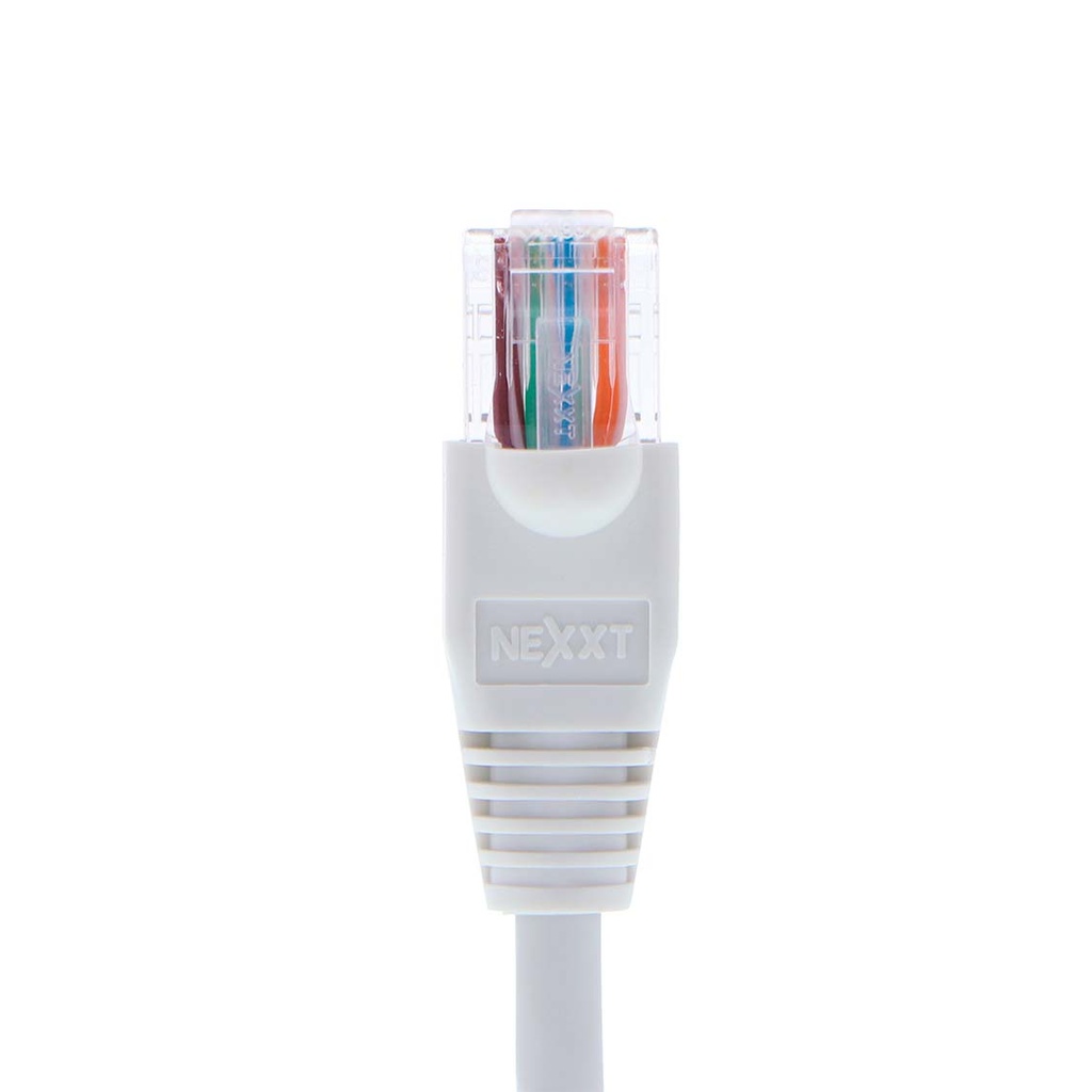 Patch cable Nexxt CAT5E 3FT gris/blanco (AB360NXT07)
