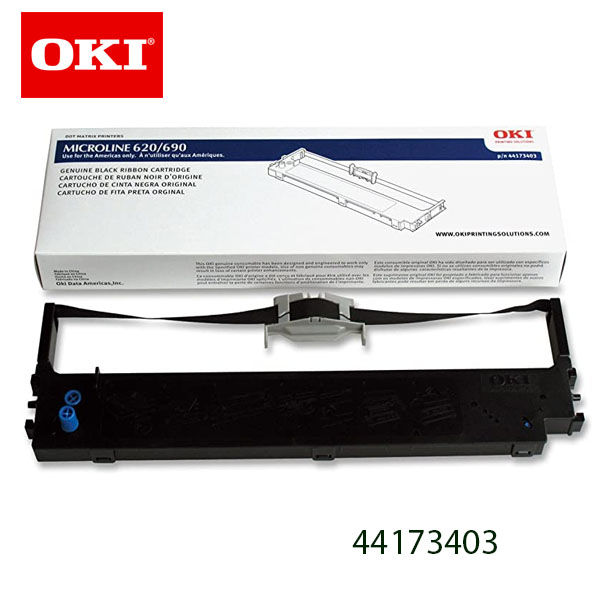 Cinta para impresora okidata microline serie ML-6XX, color negro, rendimiento 8 millones de
