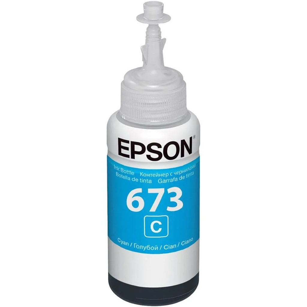 Botella de tinta Epson 673 azul para impresora L805, L810, L850, L1800 tramo 3 jaula