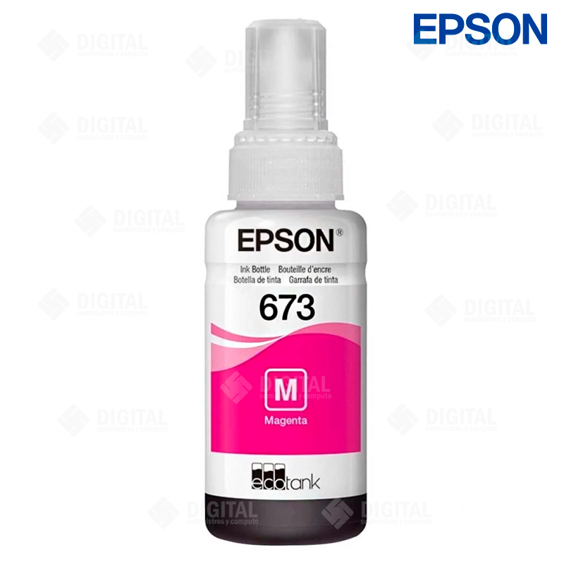 Botella de tinta Epson 673 magenta para impresora L805, L810, L850, L1800 tramo 3 jaula