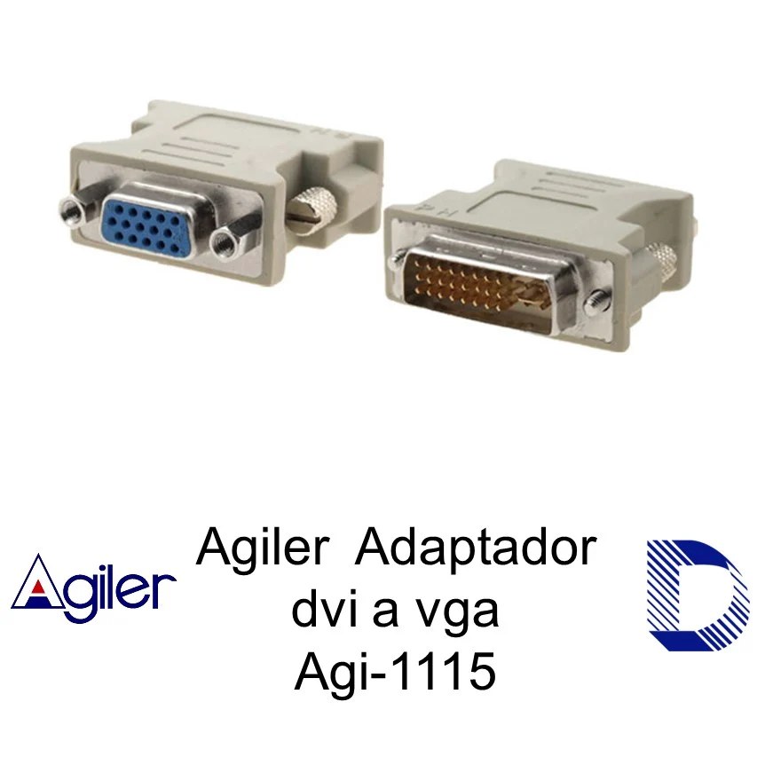 Adaptador convertidor DVI a vga, Agiler (agi-1115)