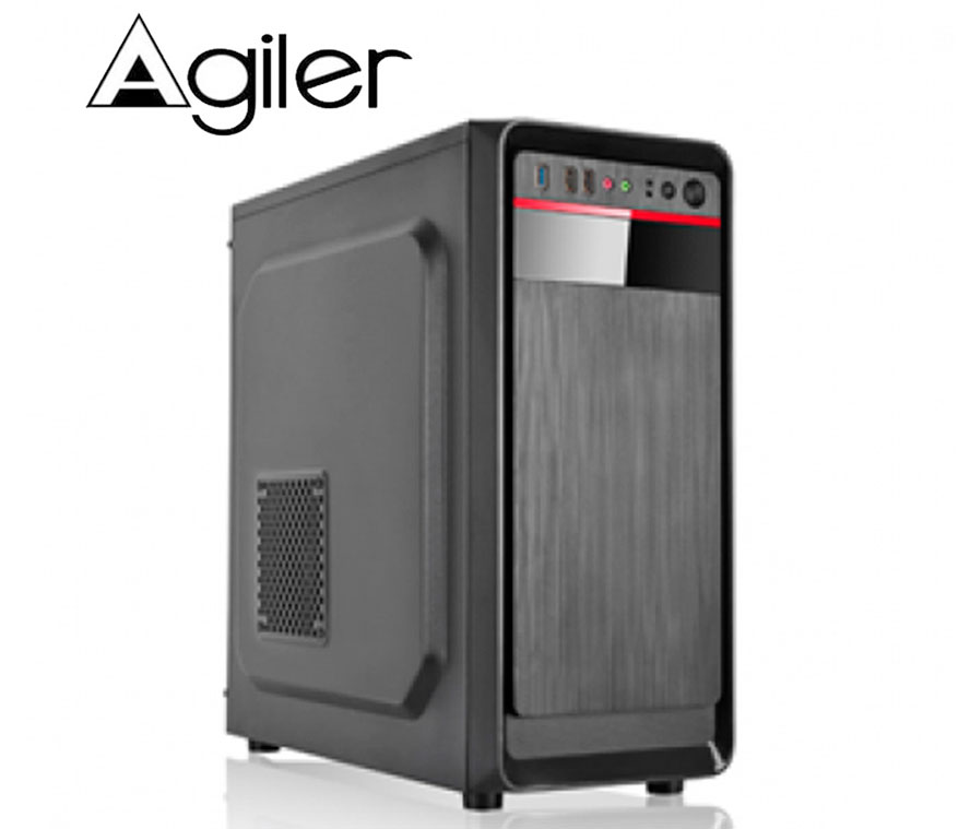 Mouse Agiler 3D optical alambrico, USB rojo