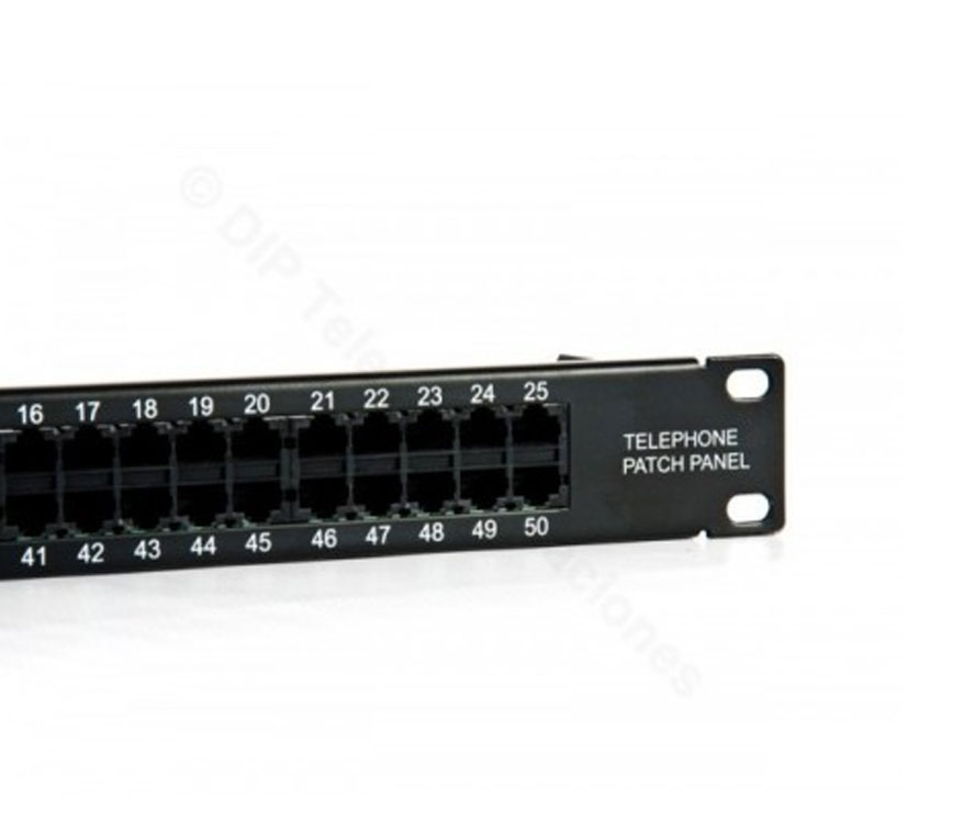 Patch panel de 50 puertos, CAT5E, generico