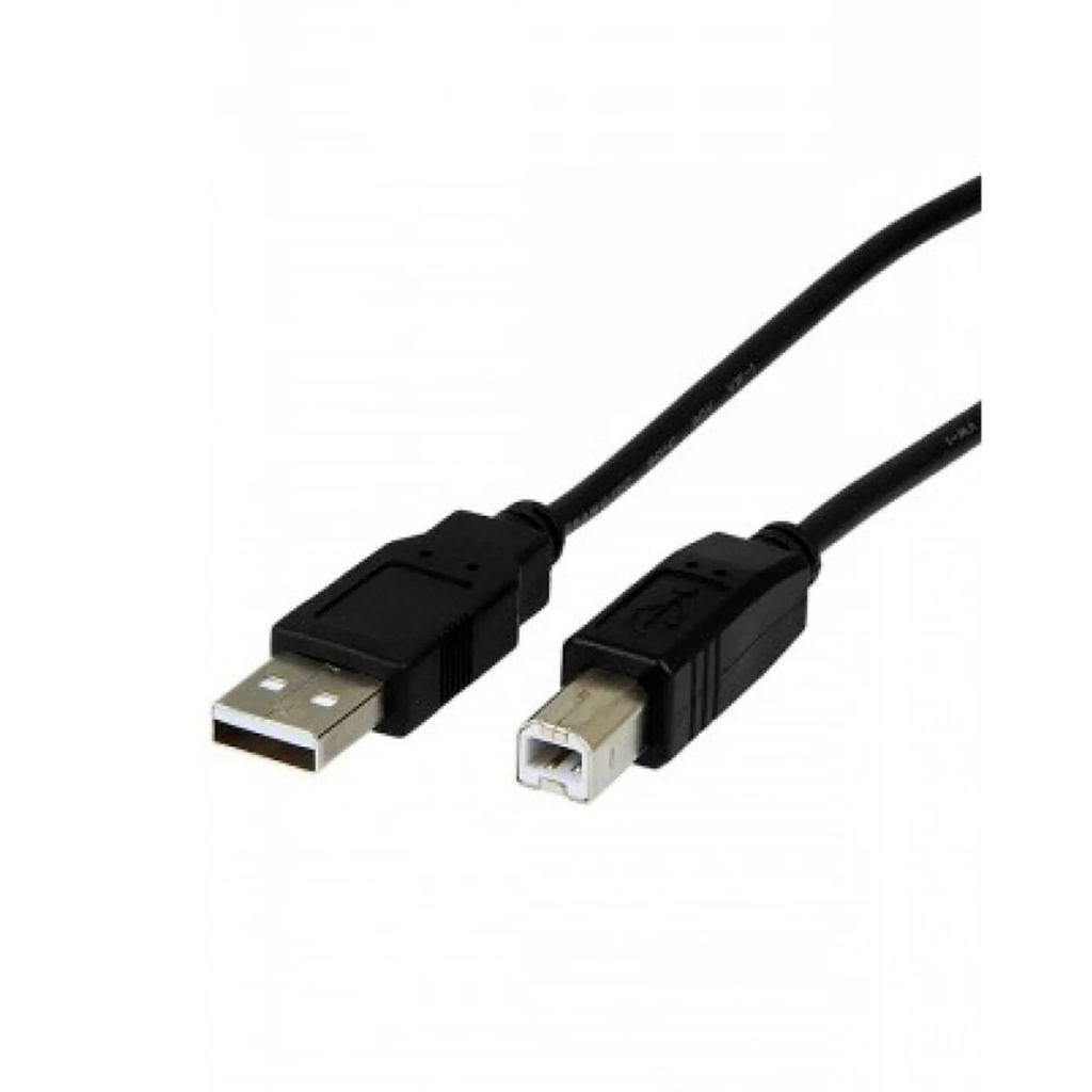 Cable USB a/b Argom, 10 pies, negro para impresora