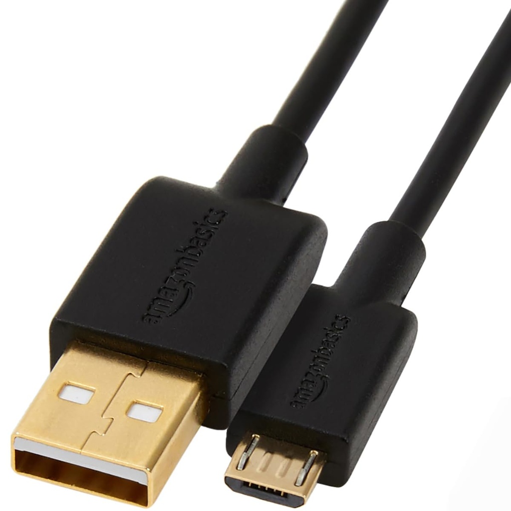 Cable microusb sabrent, 6 pies, negro para celular