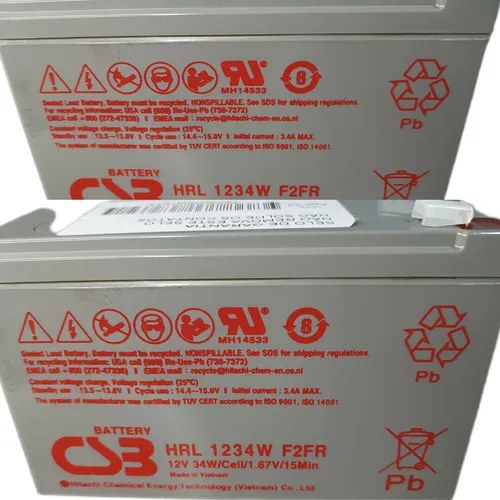 Batería CSB 12V 9AH 34W para UPS APC (HR1234WF2)