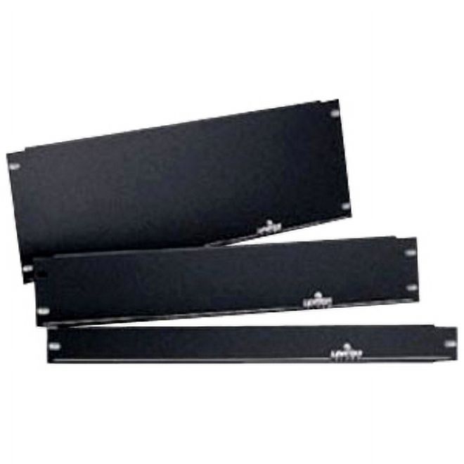 Leviton 49254-BP1 1U 19" panel blank panel flat steel black