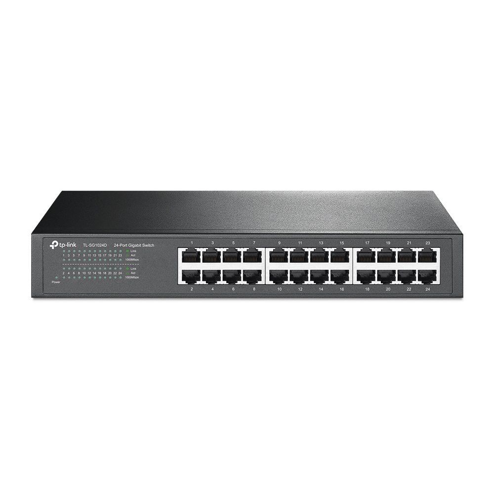 Switch 24 puertos TP-Link TL-SG1024D, no administrable/rack, 24 puertos gigabit ethernet