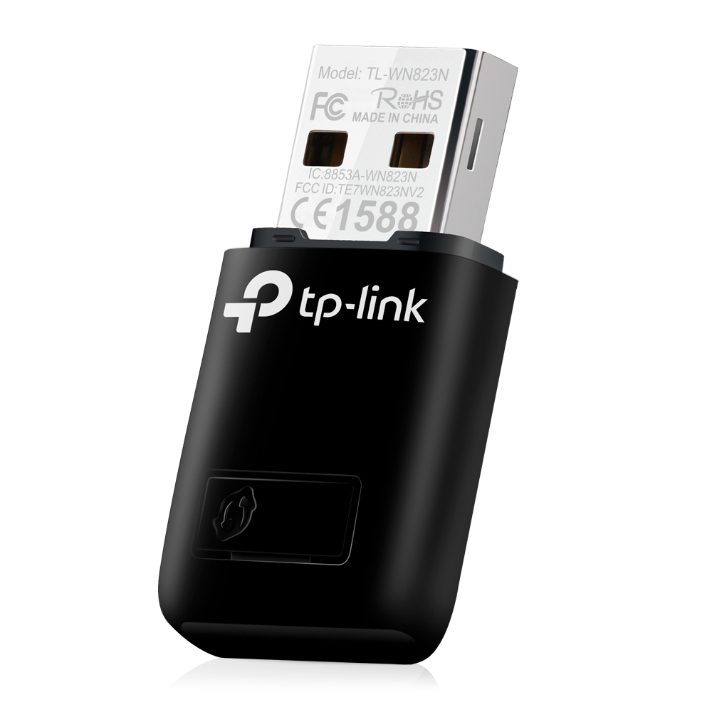 Adaptador de red USB WIFI TP-Link TL-WN823N, 2.4GHZ/300MBPS, 802.11B/g/N, WPS