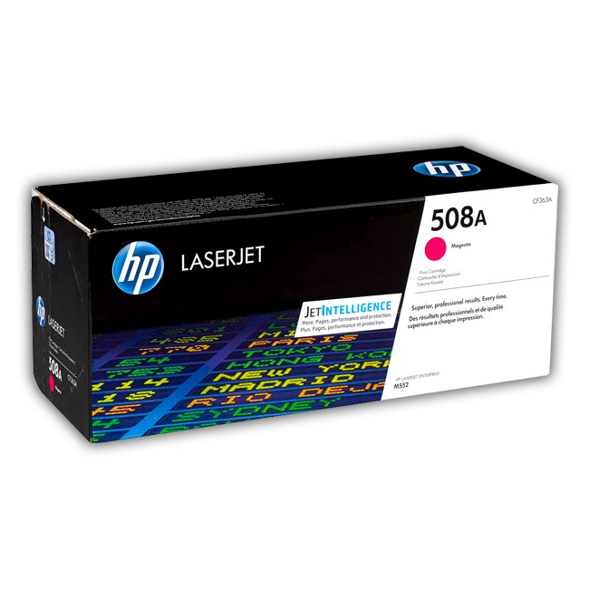 Tóner HP 508A CF363A magenta 5,000 páginas