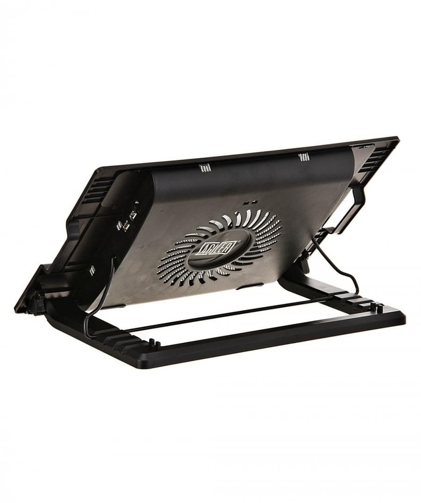 Cooling pad Agiler para notebook multiangulos con abanico de 130MM mas hub USB 2 puertos, 3