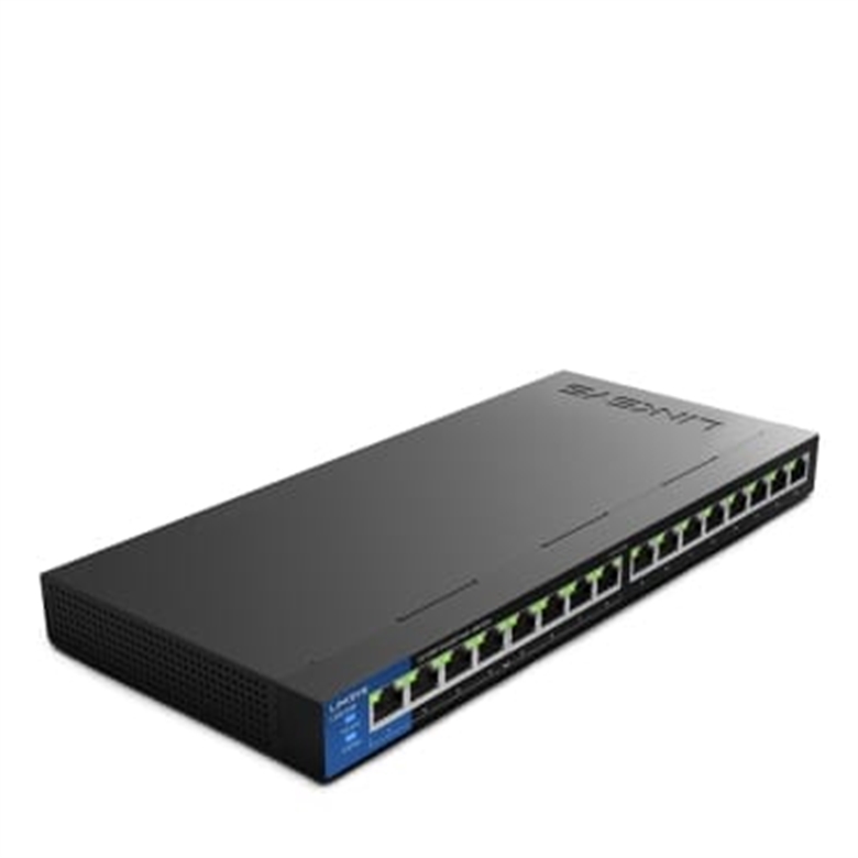 Switch 16 puertos linksys LGS116P, no administrable/desktop, 8 puertos gigabit ethernet POE