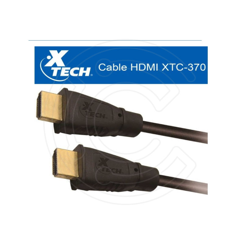Cable HDMI Xtech, 25 pies, negro