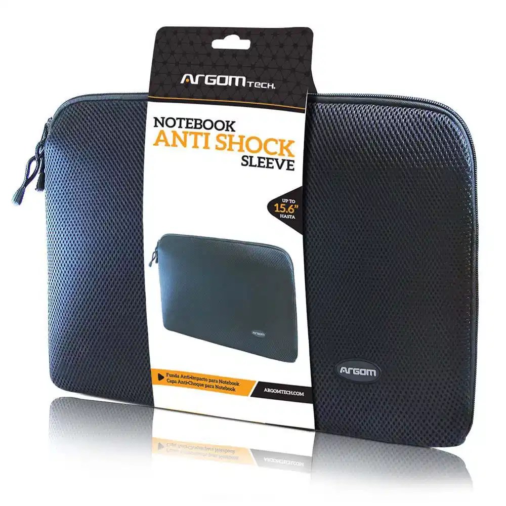 Cover Argom negra (tipo funda) de 15.6" anti-shock para para laptop