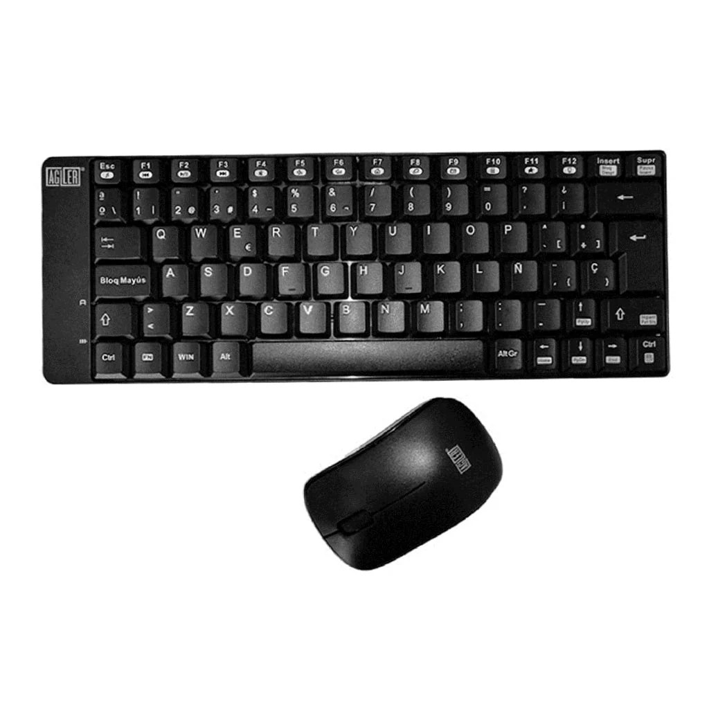 Teclado mouse Agiler inalámbrico español, black, nano receiver (agi-9895)