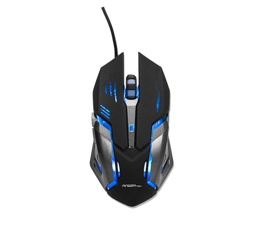 Mouse Argom USB gaming combat negro, arg-MS-2040BK