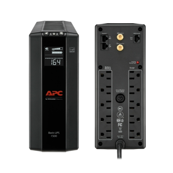 UPS APC BX1500M-LM60 back-UPS pro, 1.5KVA(1500VA), 900 watts, input 88-139 v / output 120V