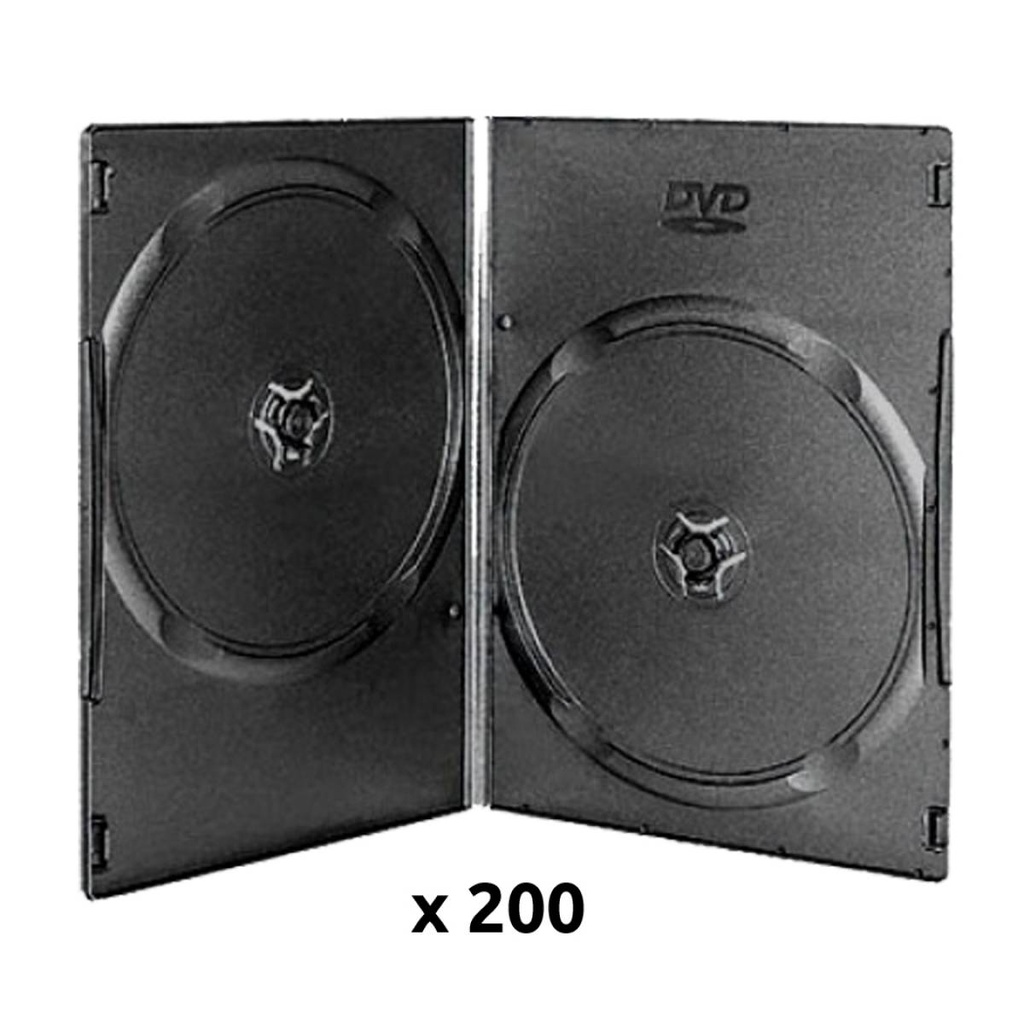 Caja vacia de DVD Philips 7MM, PP, negro