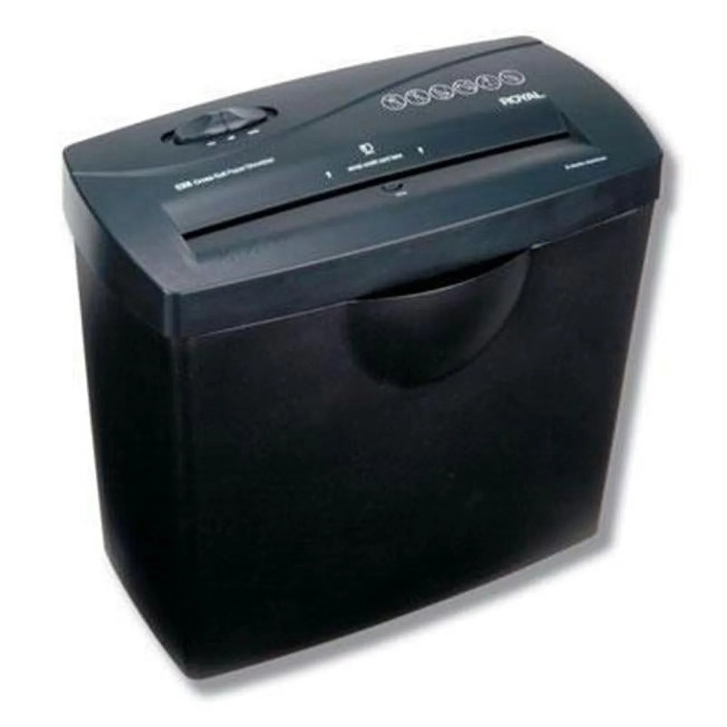 Trituradora de papel royal CX6, 6 hojas, corta tarjetas de crédito, 4 minutos de ciclo de