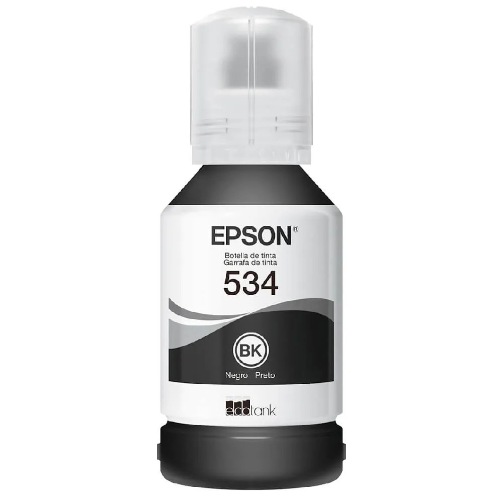 Botella de tinta Epson T534 negro para impresoras M1120, M2140, M2170, M1180, M3180, M3170
