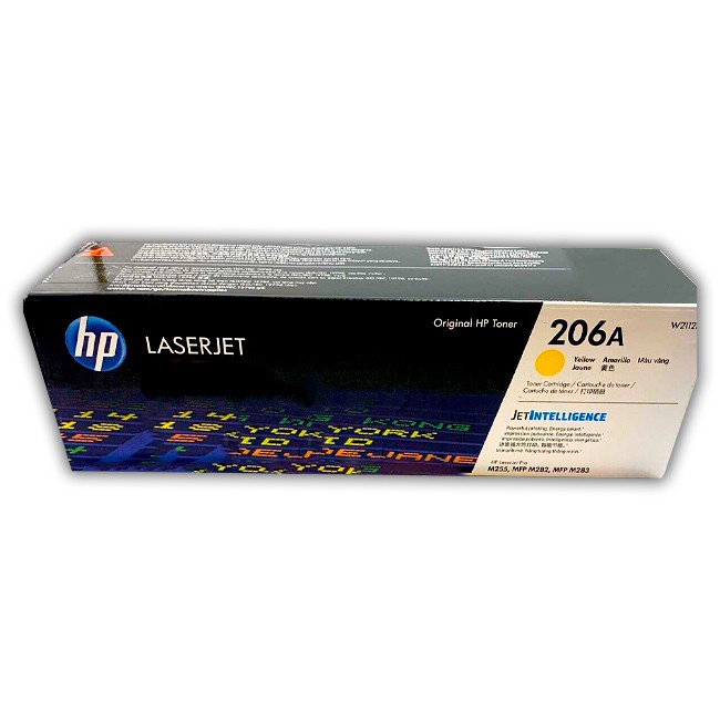 Tóner HP 206A W2112A amarillo 1,250 páginas