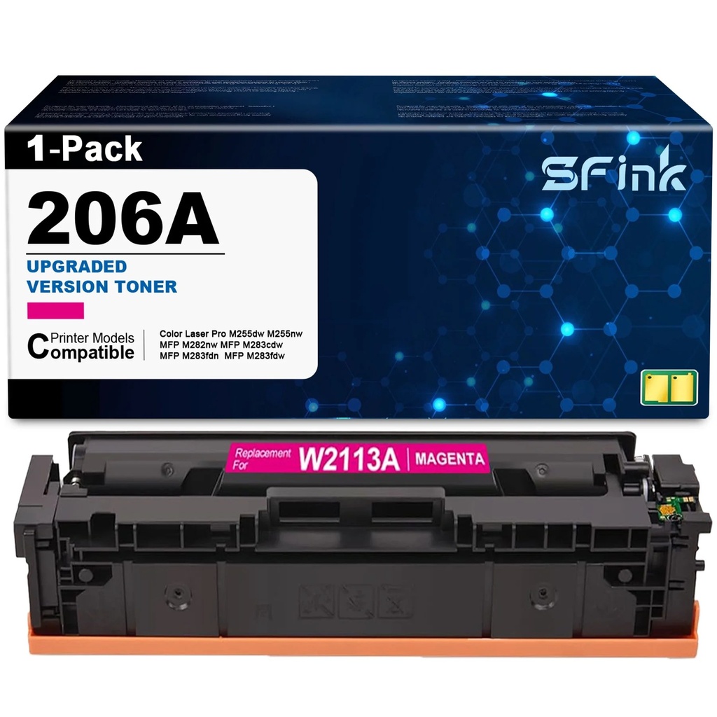 Tóner HP 206A W2113A magenta 1,250 páginas