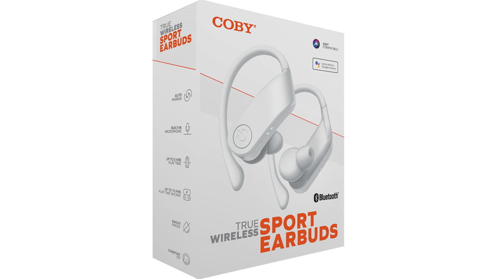 Audífono con microfono coby wireless, bluetooth 5.0, , control de volumen,activate siri and
