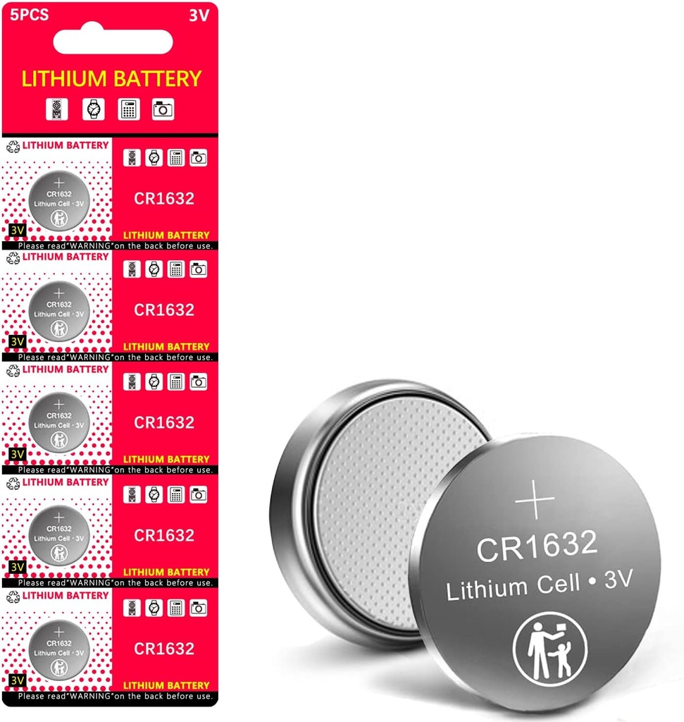 Batería para llavero de carro CR1632, litio, 3V