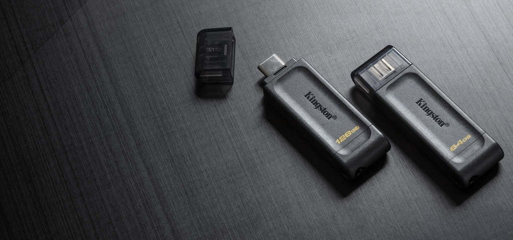 Memoria USB-c 32GB Kingston, 3.2 (usb-C) data traveler 70 (negro)
