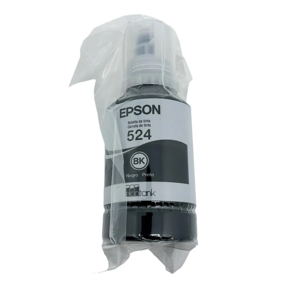 Botella de tinta Epson T524 negro T524120 para impresoras L5150, L5160, L6490