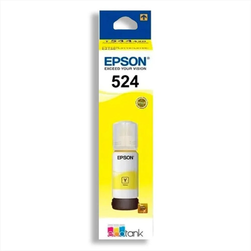Botella de tinta Epson T524 amarillo T524420 para impresoras L5150, L5160, L6490