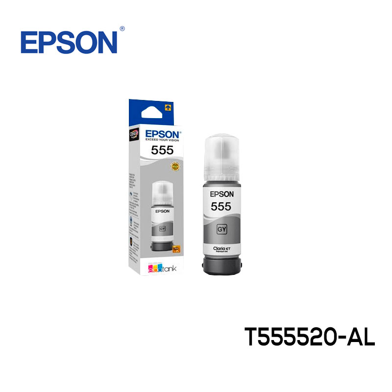 Botella de tinta Epson 555 gris 65ML para impresora L8180