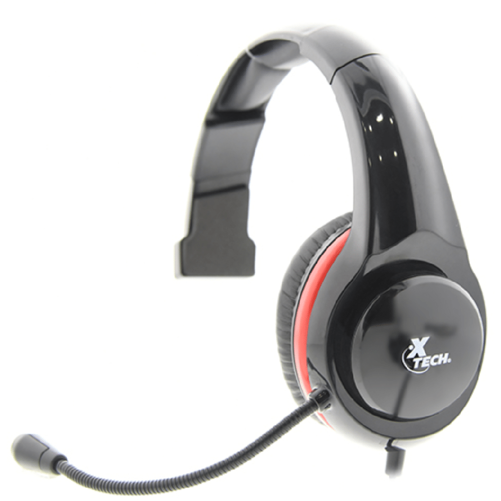 Audífono con microfono Xtech monofonico molten, jack 3.5", negro (XTH-520BK)