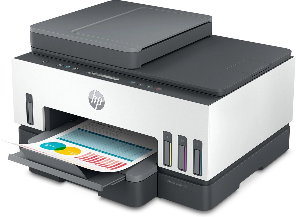 Impresora HP smart tank 750 all in one printer ADF (copy