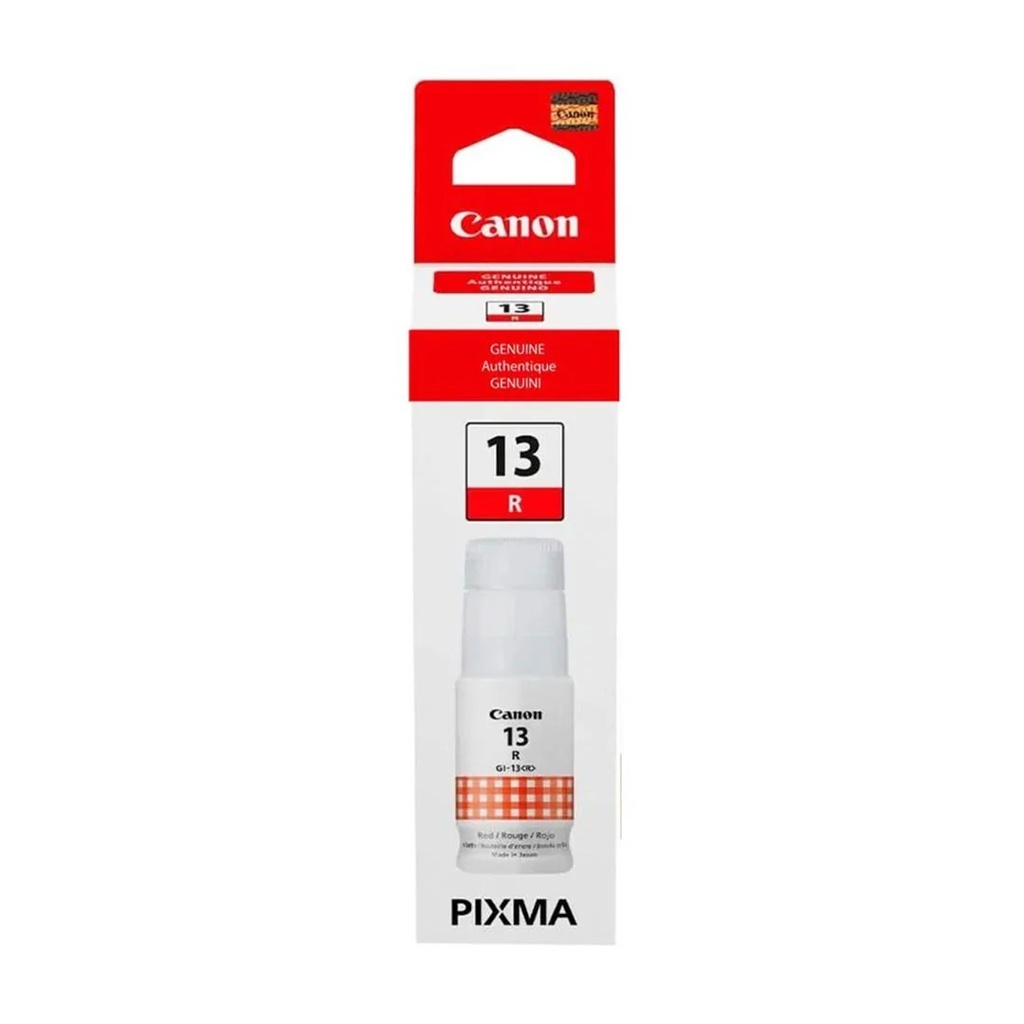 Botella de tinta Canon gi-13 rojo, 70ML, inyección de tinta para Canon pixma G510 y G610
