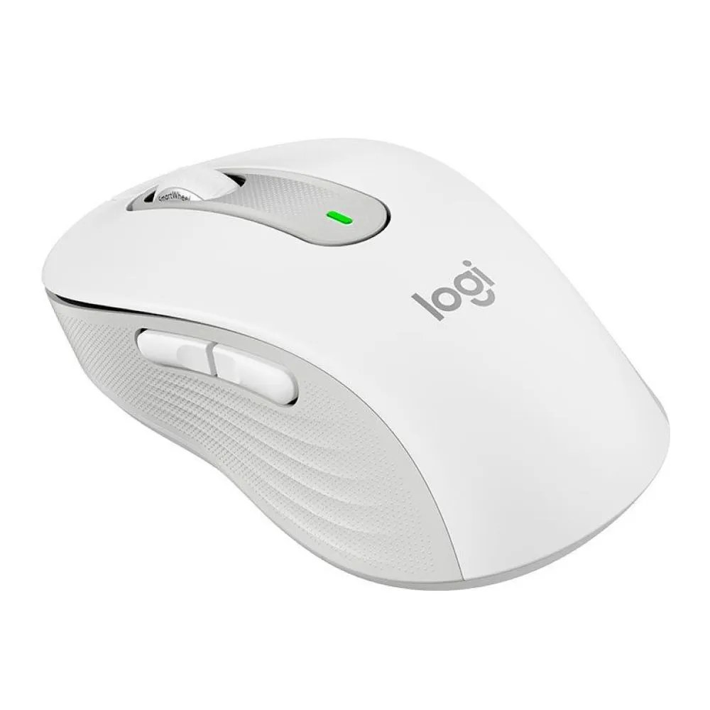 Mouse Logitech M650 medium bluetooth blanco, (no incluye el dongle BT)