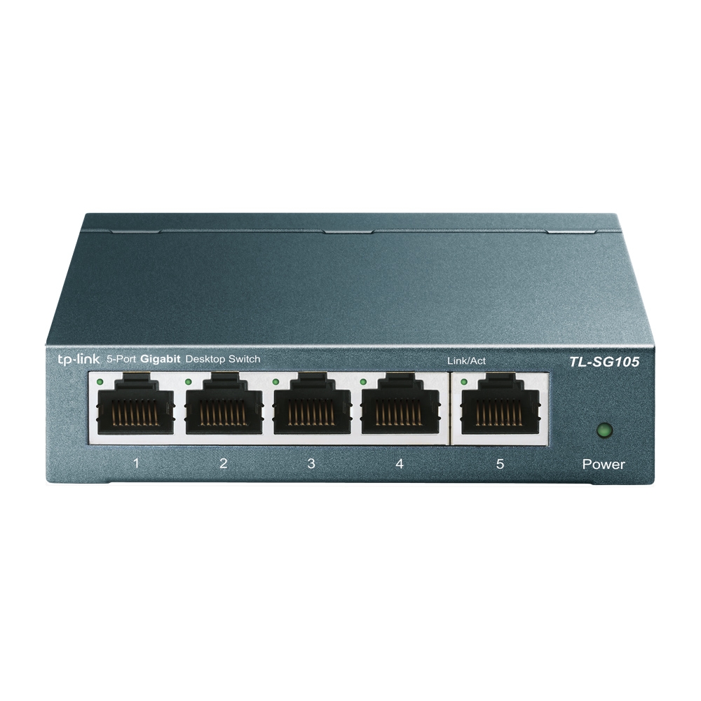 Switch 5 puertos TP-Link TL-SG105, no administrable/desktop, 5 puertos gigabit