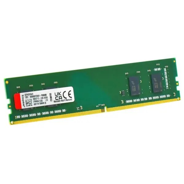 Memoria 8GB (1RX8GB) Kingston, p/desktop, DDR4 3200MT/s non-ecc unbuffered dimm CL22 1RX16