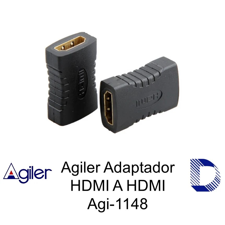 Adaptador HDMI Agiler hembra a hembra (union), 1080P (agi-1148)