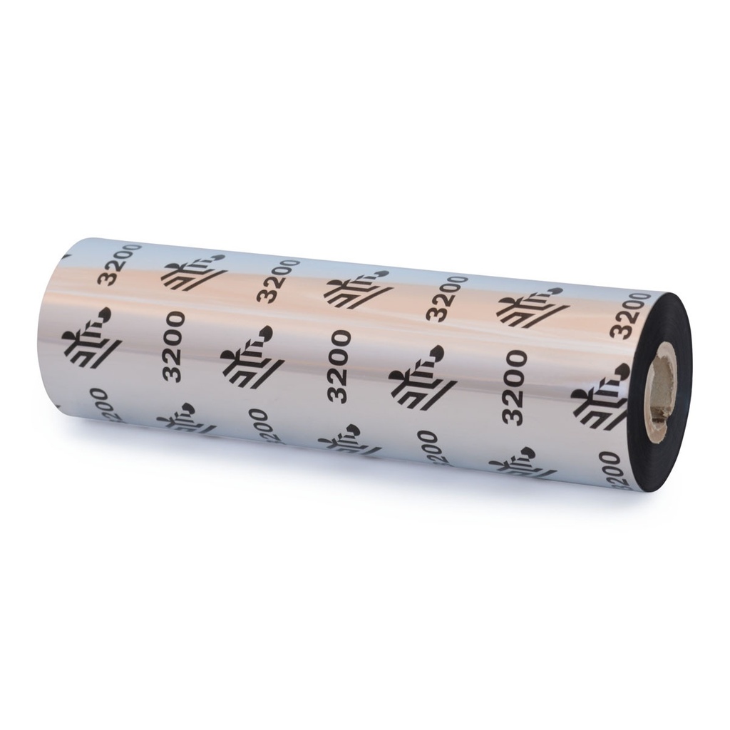 Cinta de cera/resina (rollo) 3200 para impresora zebra, transferencia termica, 4,3" x 244'